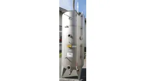 1.300 Liter CIP Lagertank, rund, aus V2A