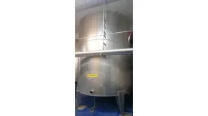 33.000 Liter RIEGER Stapelwassertank / Lagertank aus V2A marmoriert Stehend