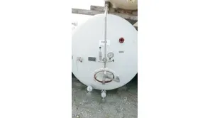 7.100 Liter Sektdrucktank mit 8 bar liegend aus Stahl